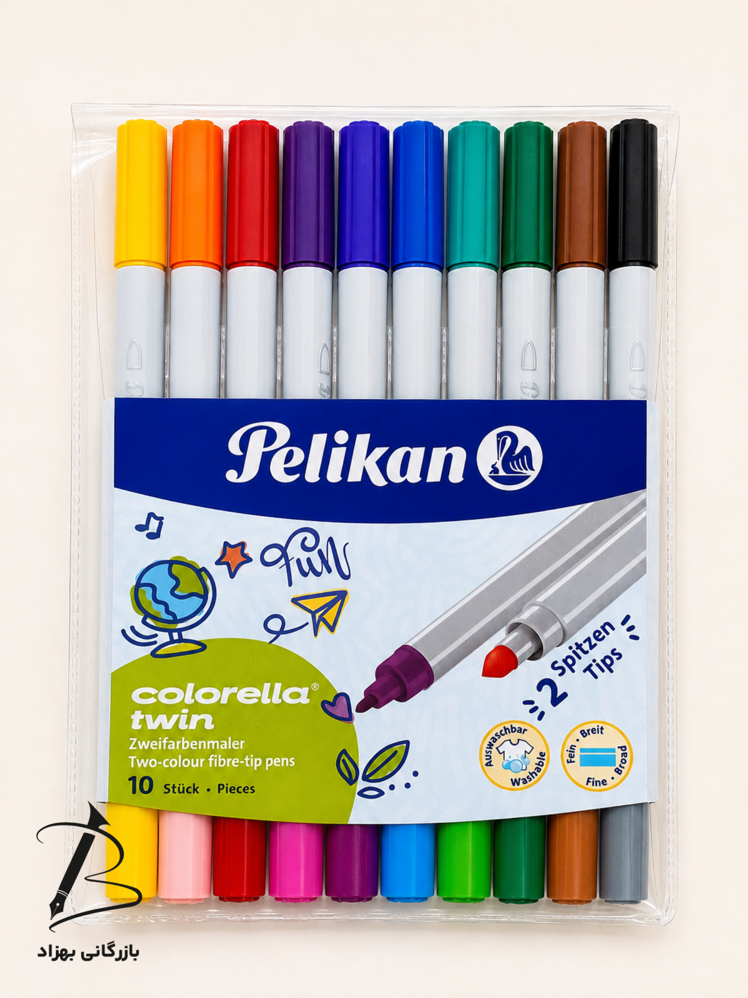 ماژیک دو طرفه پلیکان مدل Colorella Twin